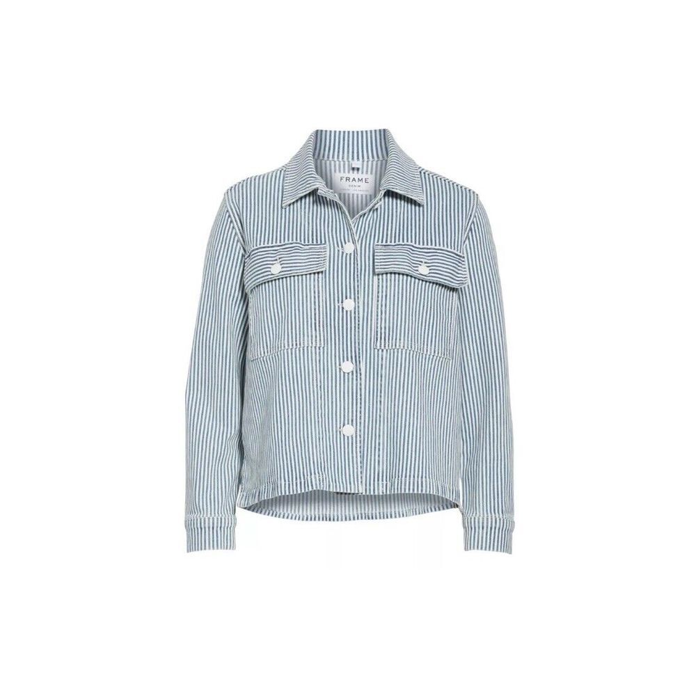 FRAME Denim Shirt‎ Jacket Engineer Striped Women's Size S/P